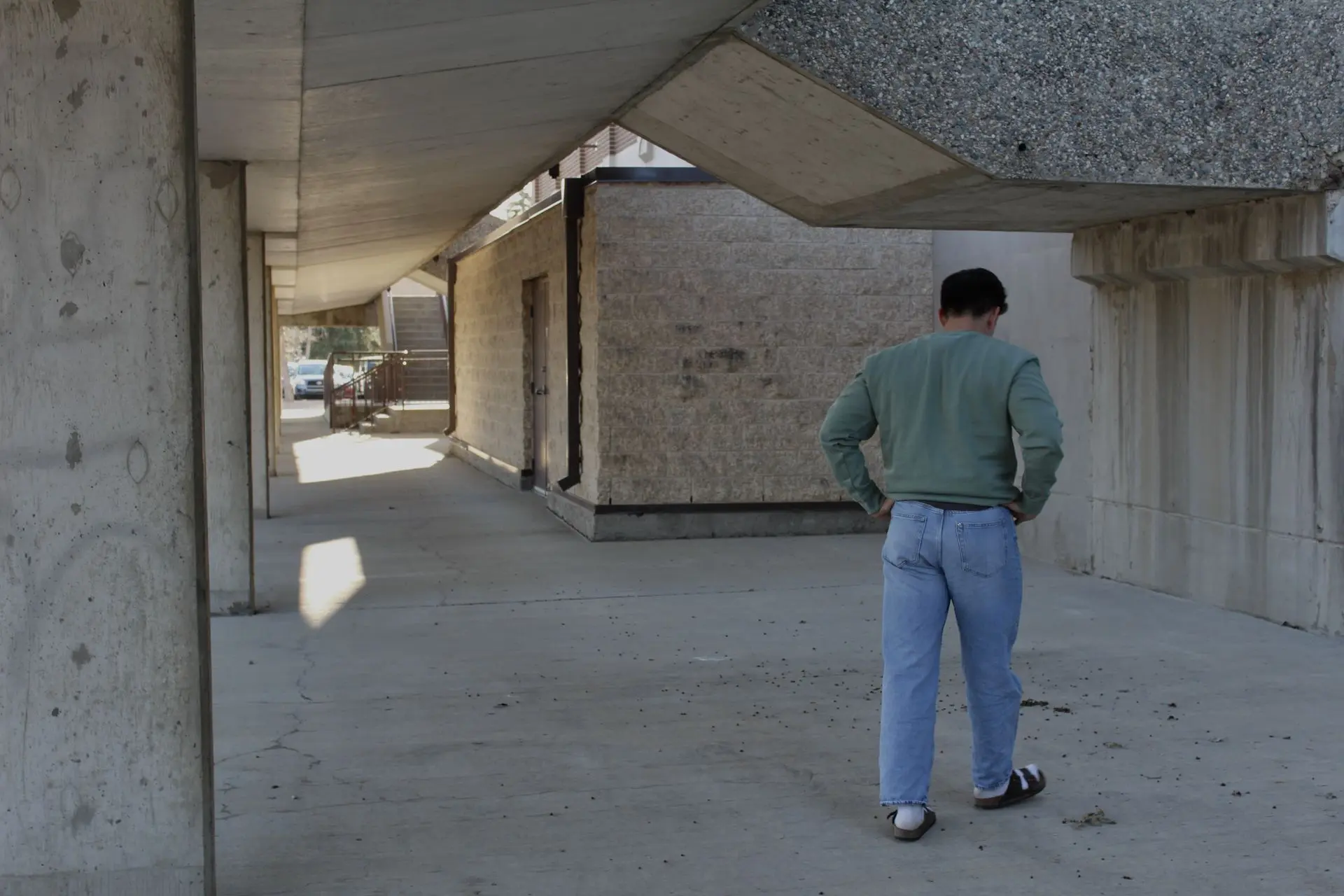Guy wearing THE HOPEFUL CREWNECK